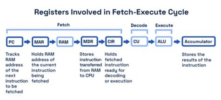 What registers are in the fetch-decode-execute cycle?