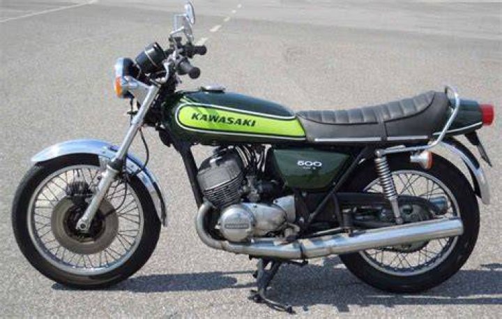 What was the first Kawasaki motorcycle?