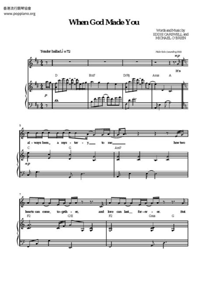 Free Sheet Music PDF: When God Inspired Your Musical Journey