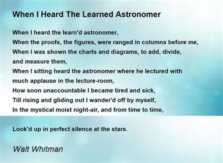 When I Heard the Learn’d Astronomer’s Questions and Answers: PDF
