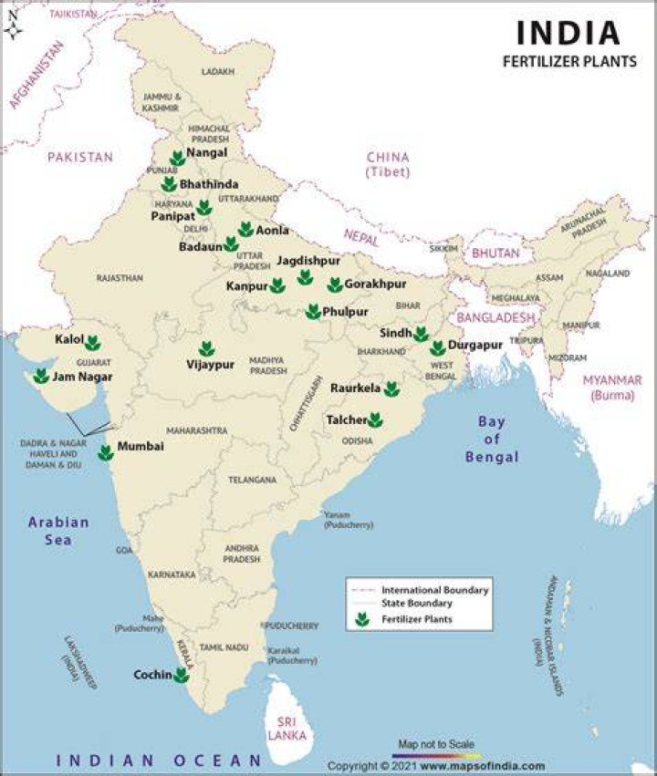Where is the largest fertilizer factory located in India?