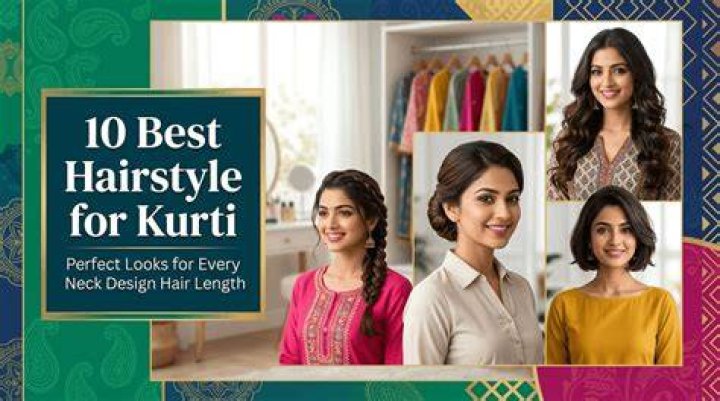 Which hairstyle looks good on Kurti?
