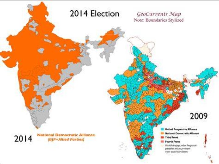 Which party was part of NDA in 2014?