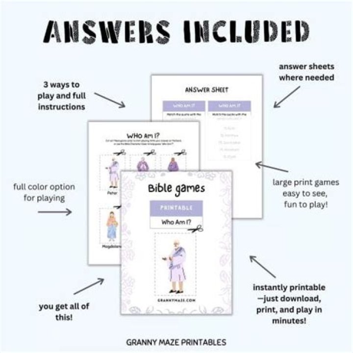 Who Am I Bible Game with Answers PDF: Fun Faith Challenge