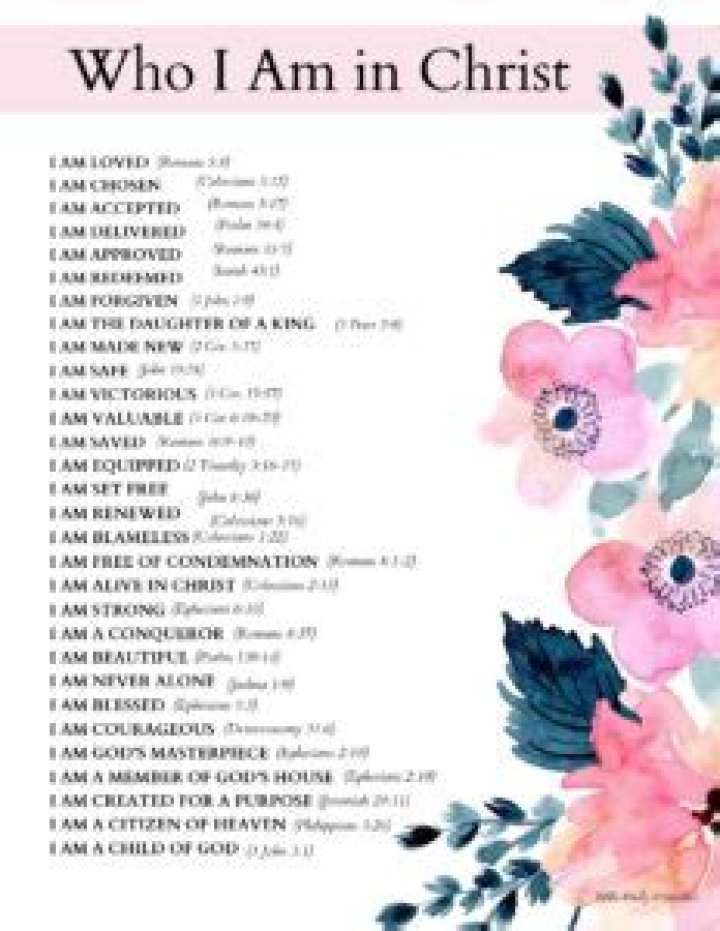 Who I Am in Christ: A Heartfelt PDF Reflection