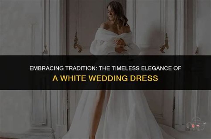 Who set the tradition of wearing a white dress at a wedding?