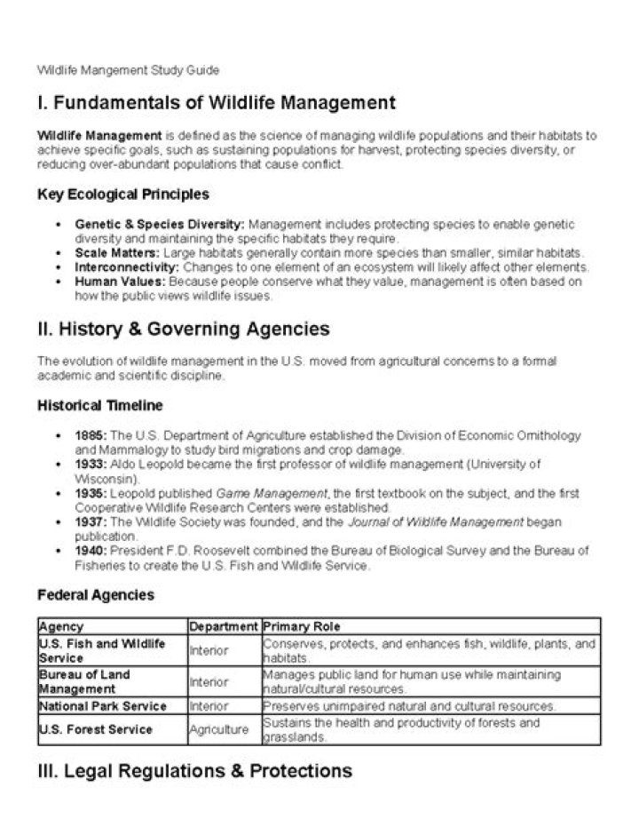 Comprehensive Wildlife Management PDF Guide