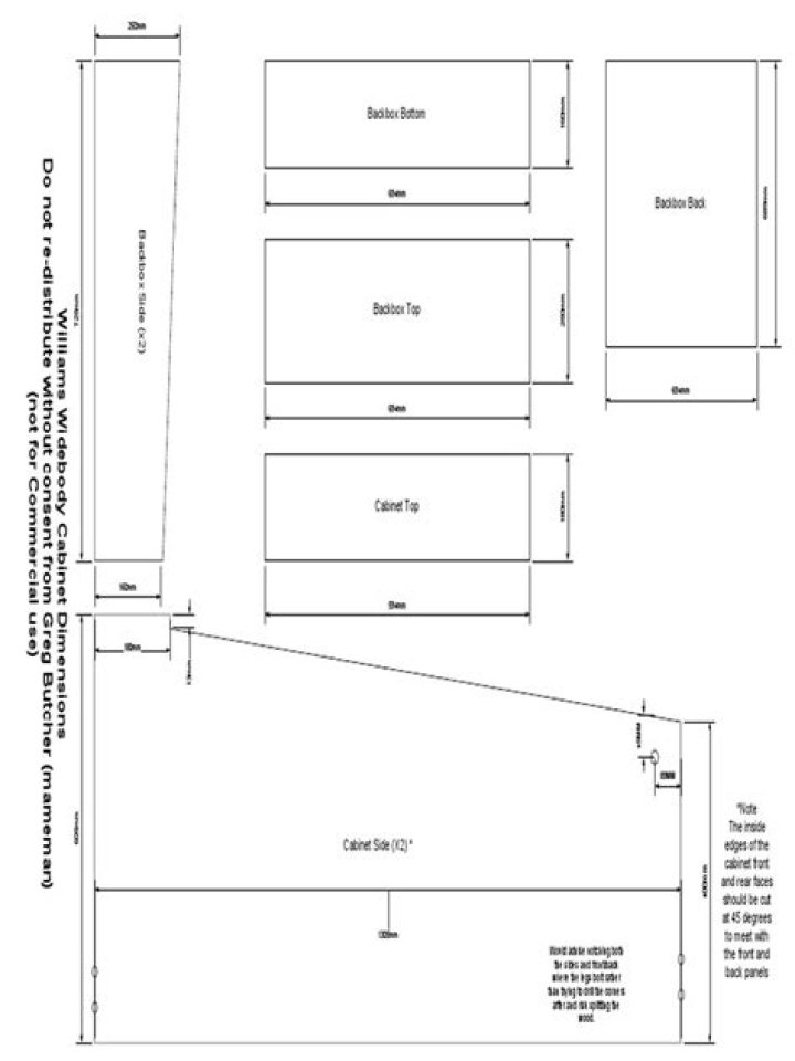 Williams Widebody Cabinet Plans PDF – Download Complete Blueprint