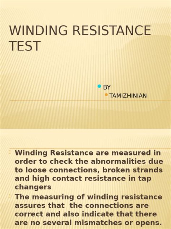 Winding Resistance Test PDF: Essential Guide and Download