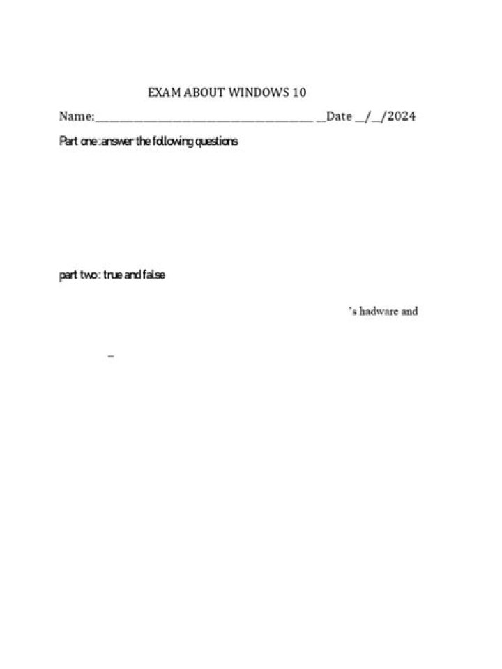 Windows 10 Exam Questions and Answers PDF with Answers