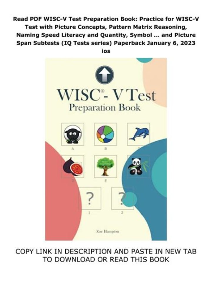 Wisc V Practice Test PDF: Official Study Materials & Sample Questions
