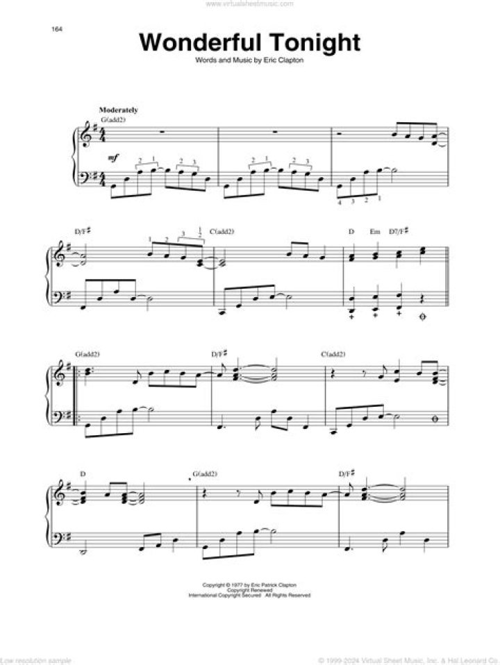 Wonderful Tonight Lead Sheet PDF – Perfect for Immediate Use