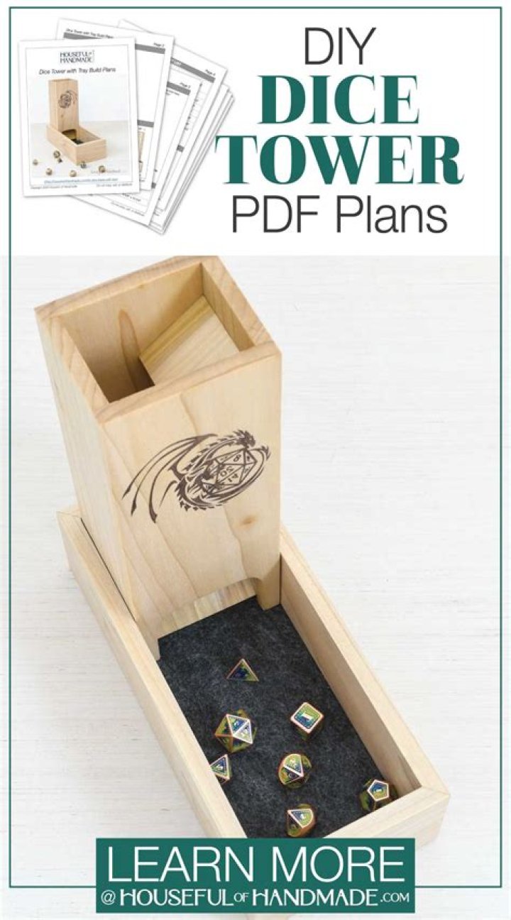 Free Wood Dice Tower Plans PDF – Build Your Own Tower Now