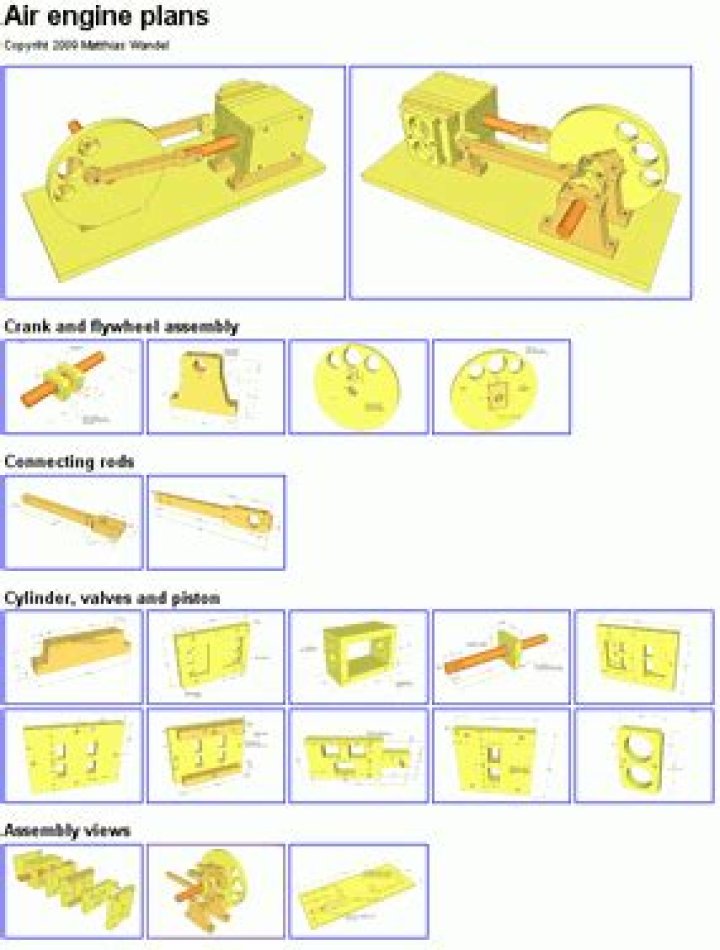 Wooden Air Engine Plans PDF – Build Your Own Vintage Flight Model