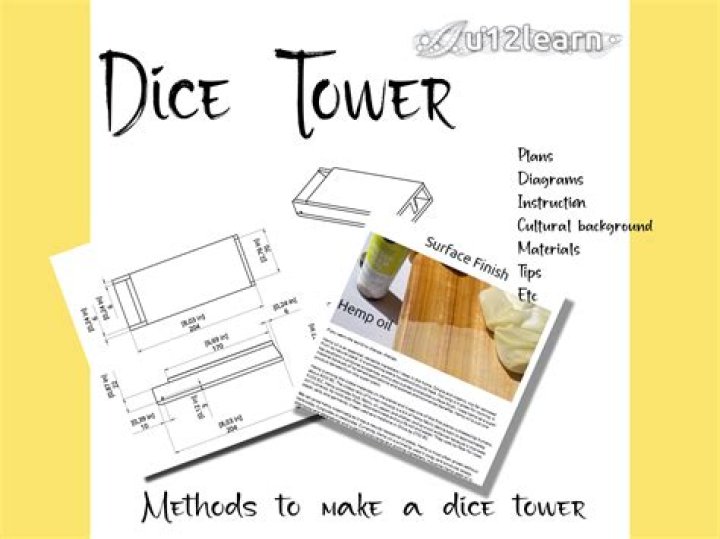 Build Your Own Wooden Dice Tower: Free PDF Plans
