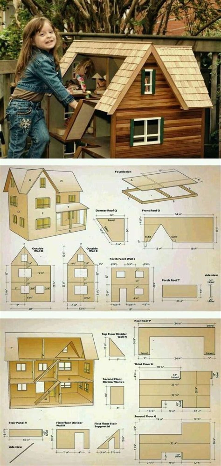 Wooden Dollhouse Plans PDF – Easy DIY Construction Guide