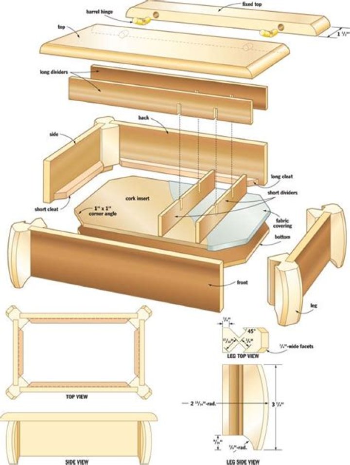 Wooden Jewelry Box Plans PDF – Download Free DIY Design