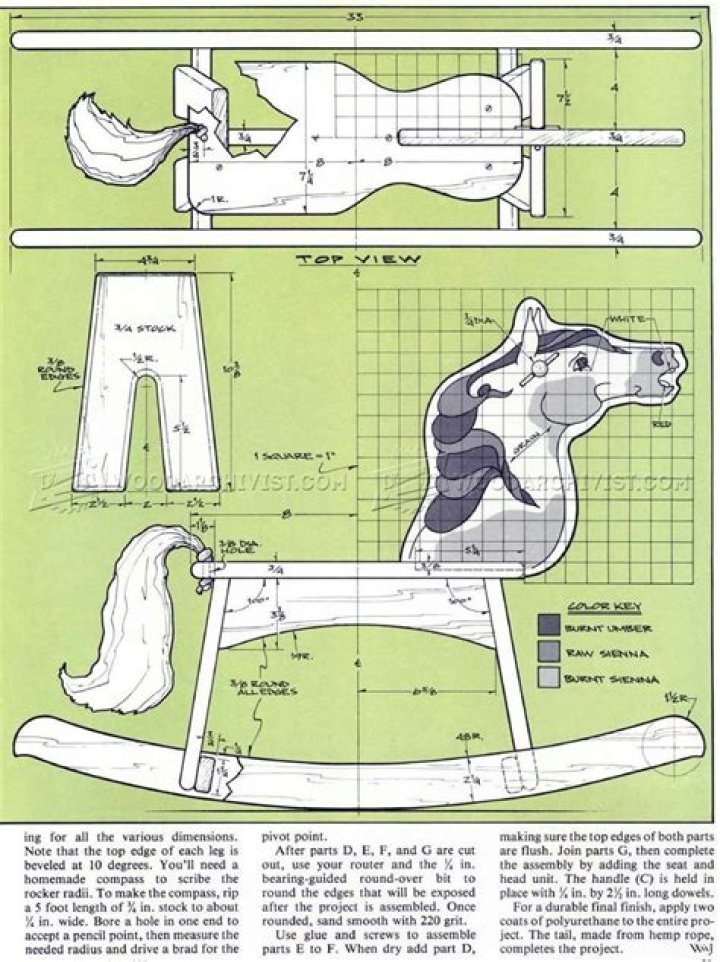 Wooden Rocking Horse Plans PDF – Printable DIY Designs