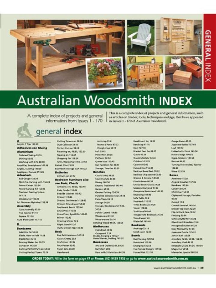 Free Woodsmith Plans Index PDF – Download Complete Workshop Guide