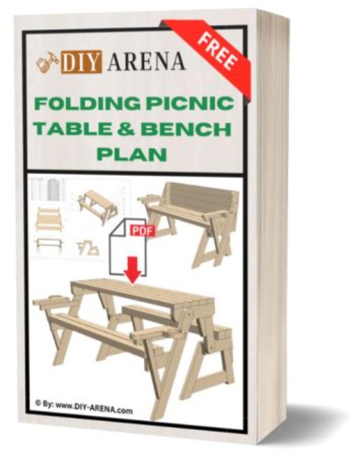 Free Folding Picnic Table Bench Plans PDF – Easy Woodworking Projects