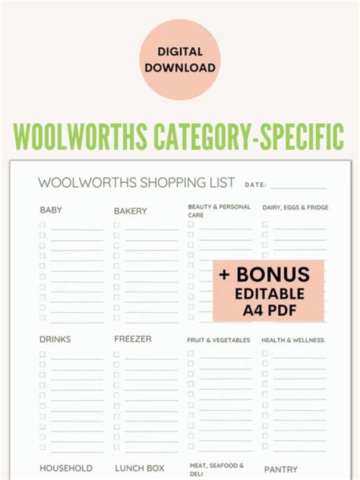 Woolworths Cigarettes List PDF: Complete 2024 Catalogue