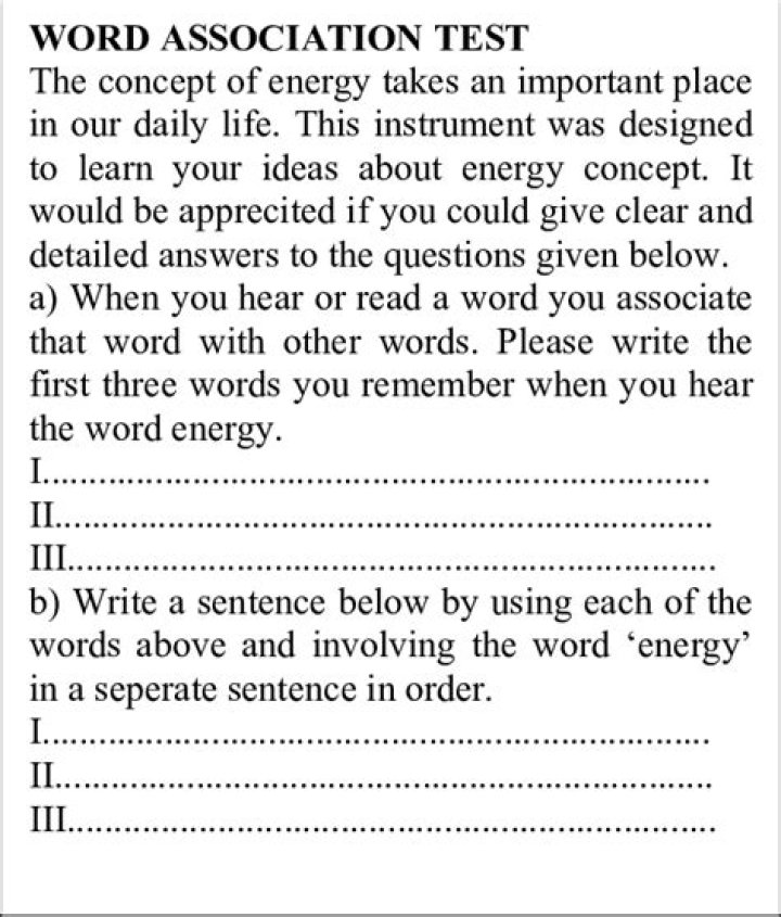 Word Association Test Psychology PDF: Improve Mental Clarity & Cognitive Skills