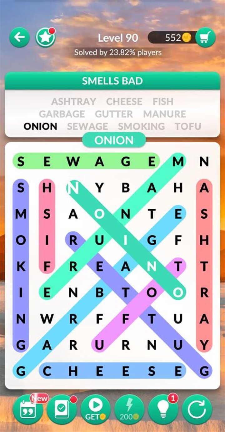 Word Search Level 90 Opposite Words Answer Key PDF