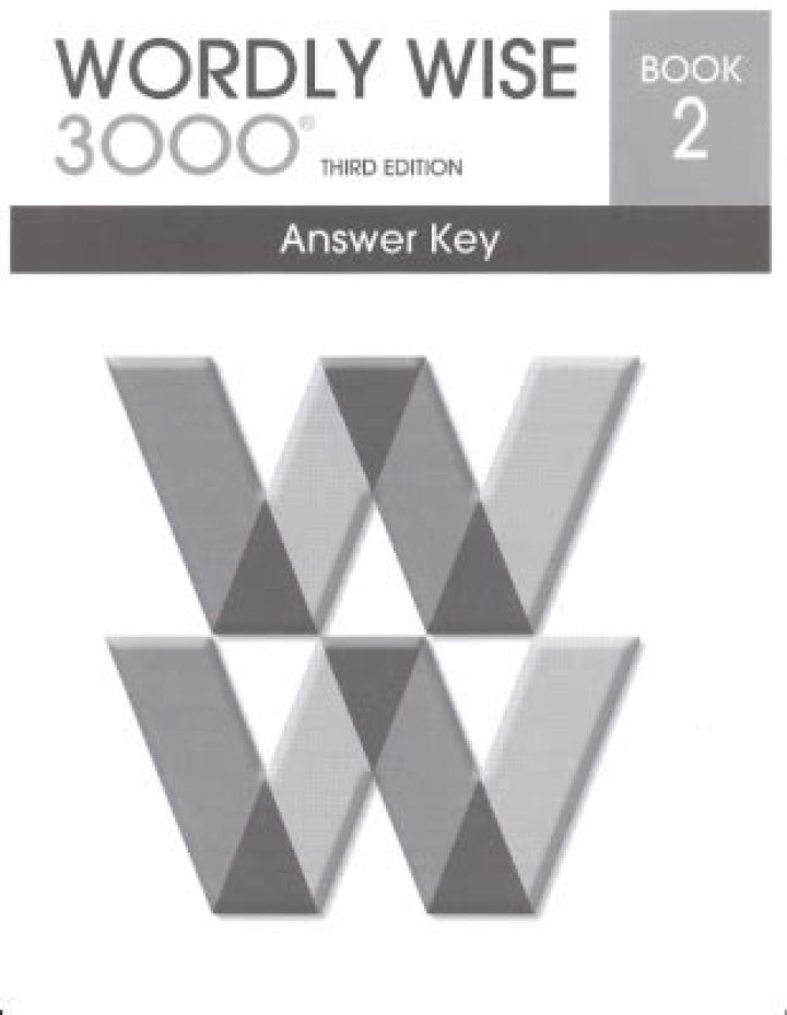 Wordly Wise Book 2 Answer Key PDF – Free Download & Accurate Solutions