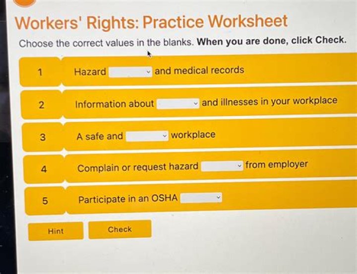 Workers Rights Practice Worksheet Answer Key PDF – Free Download