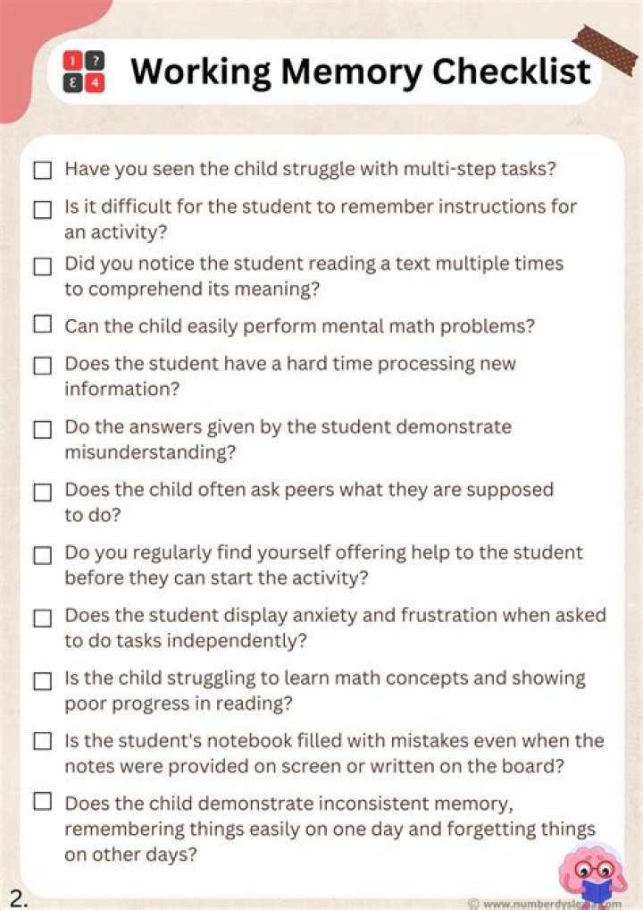 Free Working Memory Test PDF – Instant Download & Boost Cognitive Skills