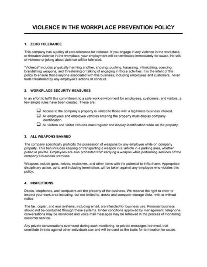 Workplace Violence Prevention Plan PDF: Essential Safety Guide