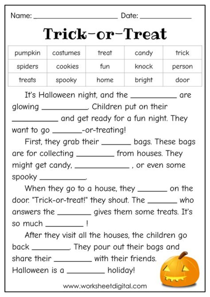 Halloween Worksheets PDF: Fun Printable Templates for Kids
