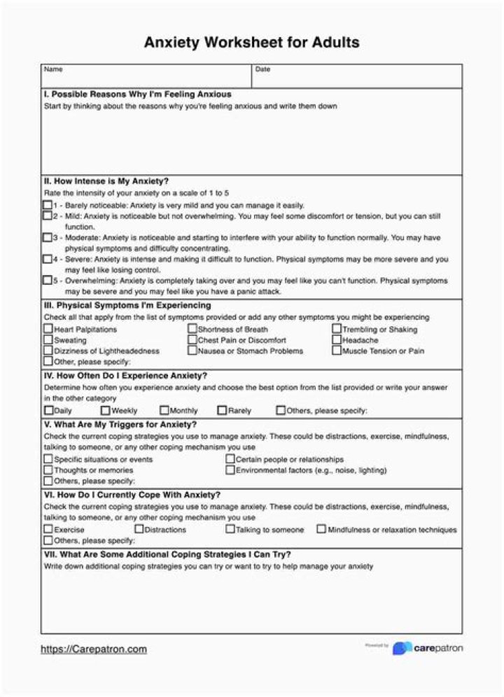 Free Adult Worksheets for PDF: Practical Tools for Growth and Wellbeing