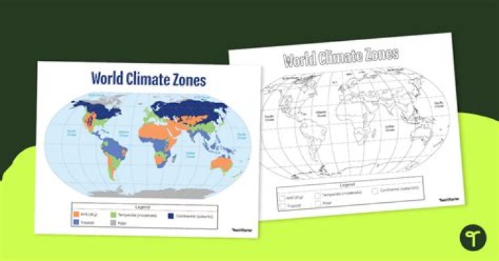 World Climate Zones Map Worksheet PDF for Students