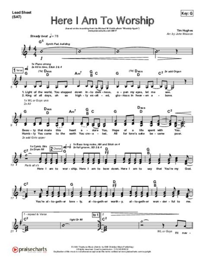 Download Worship Sheet Music PDF – Free Digital Sheet Music