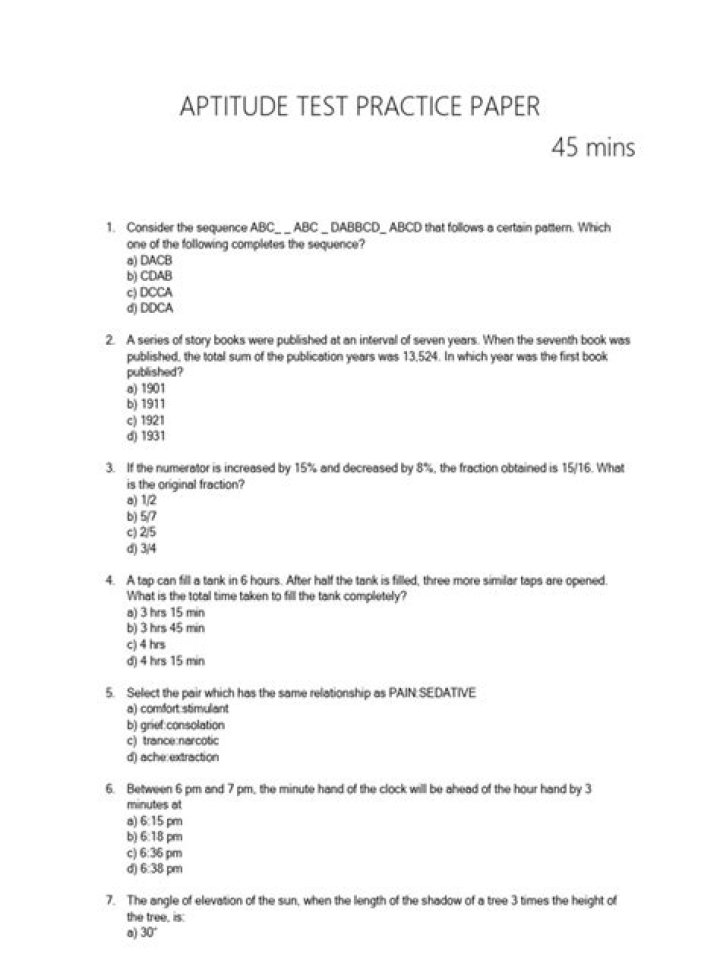 Woxsen Aptitude Test Sample Papers with Answers PDF Download