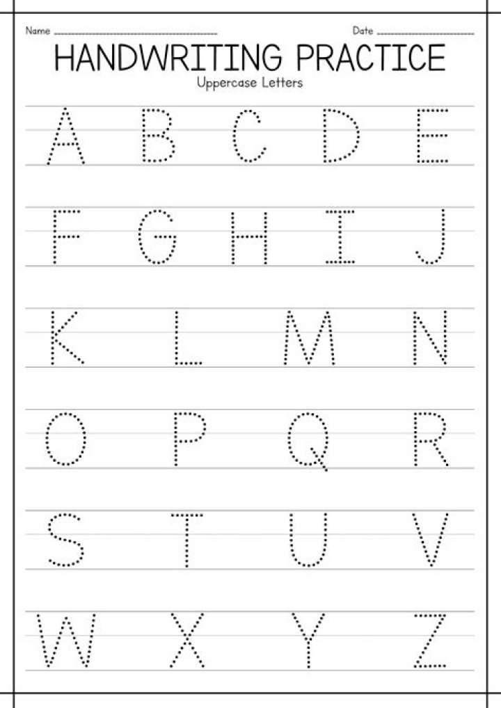 Free Kindergarten Writing Practice Sheets PDF for Early Literacy