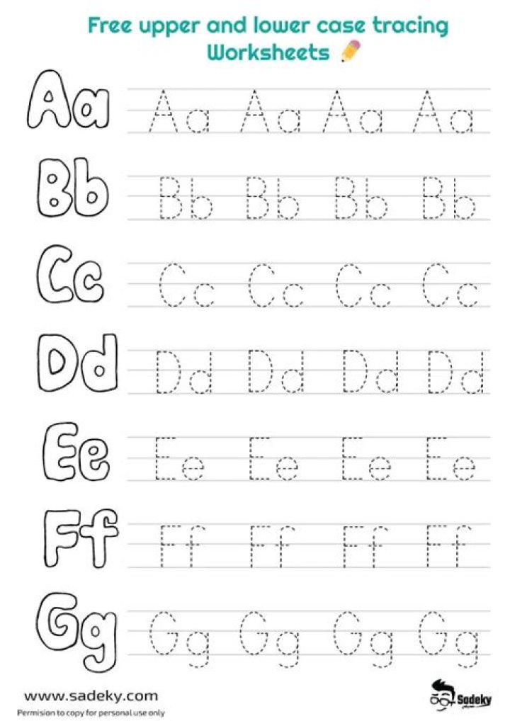 Free PDF Worksheets to Practice Writing Uppercase and Lowercase Letters