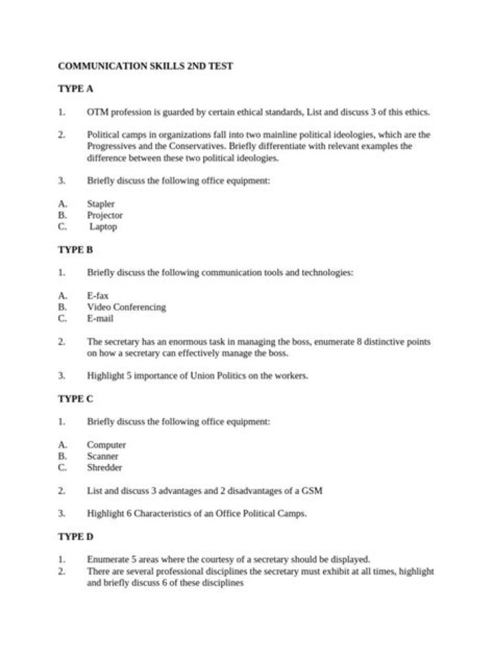 Master Written Communication Skills with Our Free PDF Test