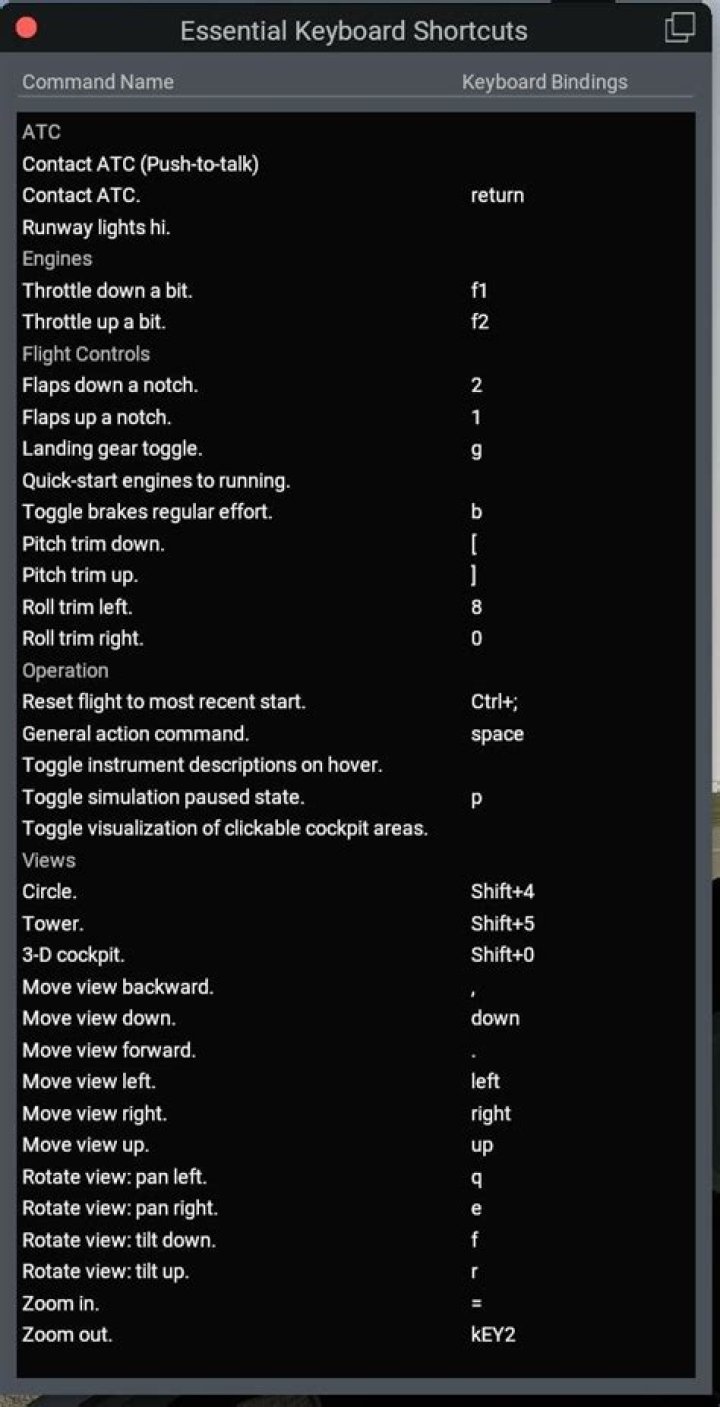 X-Plane 12 Keyboard Shortcuts PDF: Master Flying Efficiently