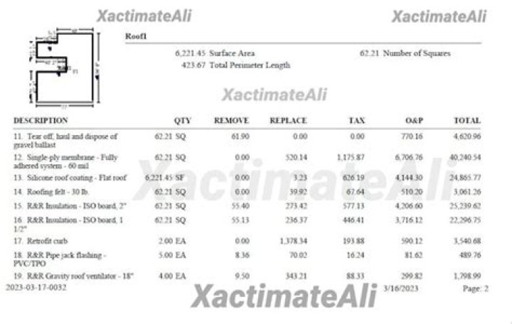 Xactimate Roofing Supplement List PDF: Complete Cost Breakdown Guide
