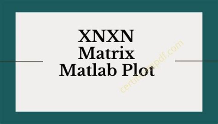 xnxn Matrix MATLAB: Plot & Graph Answers PDF Download
