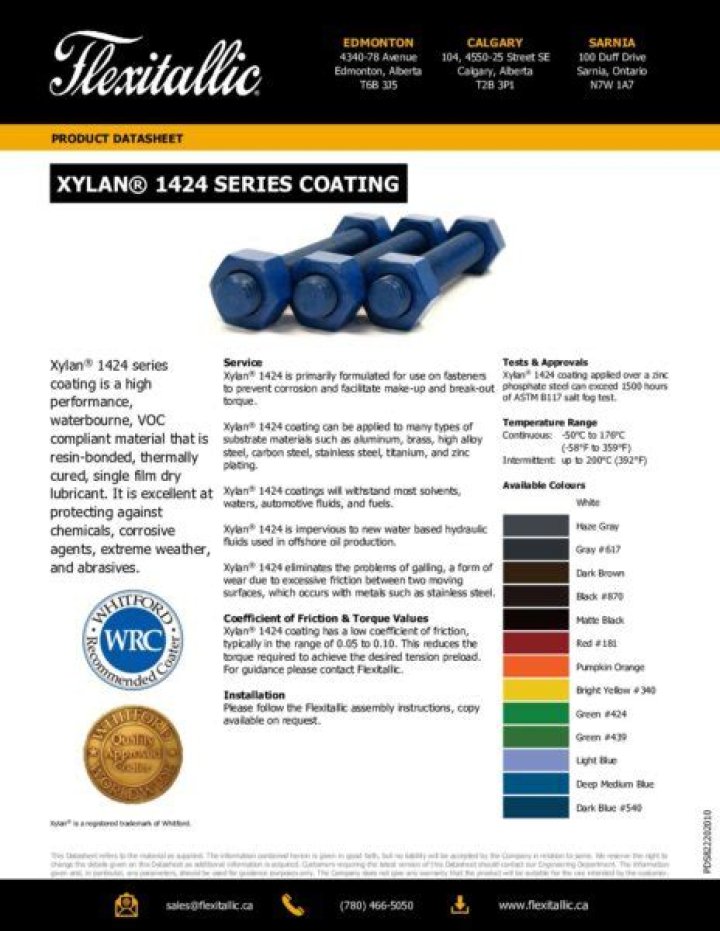 Xylan 1424 Data Sheet PDF – Technical Specs & Performance Data