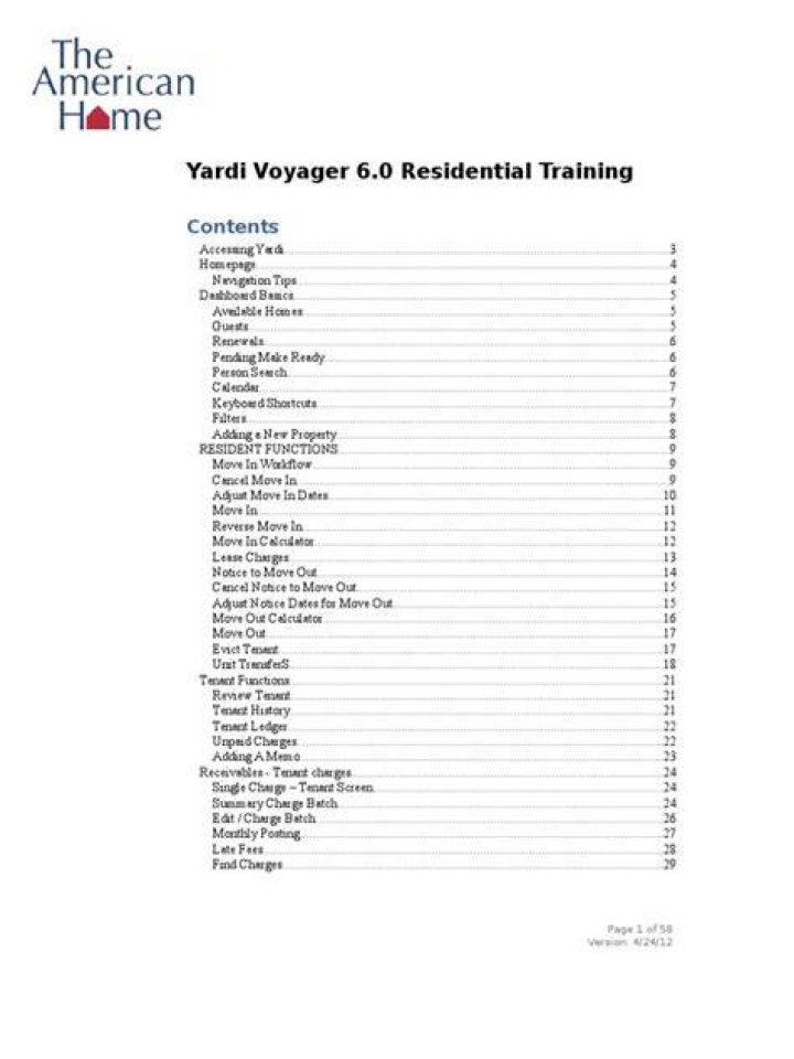 Yardi Voyager Cheat Sheet PDF: Quick Reference Guide