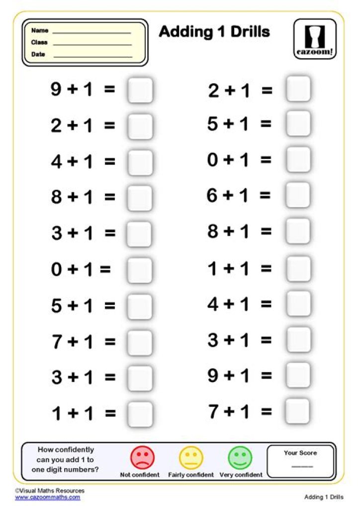 Year 1 Maths Worksheets PDF Free Download
