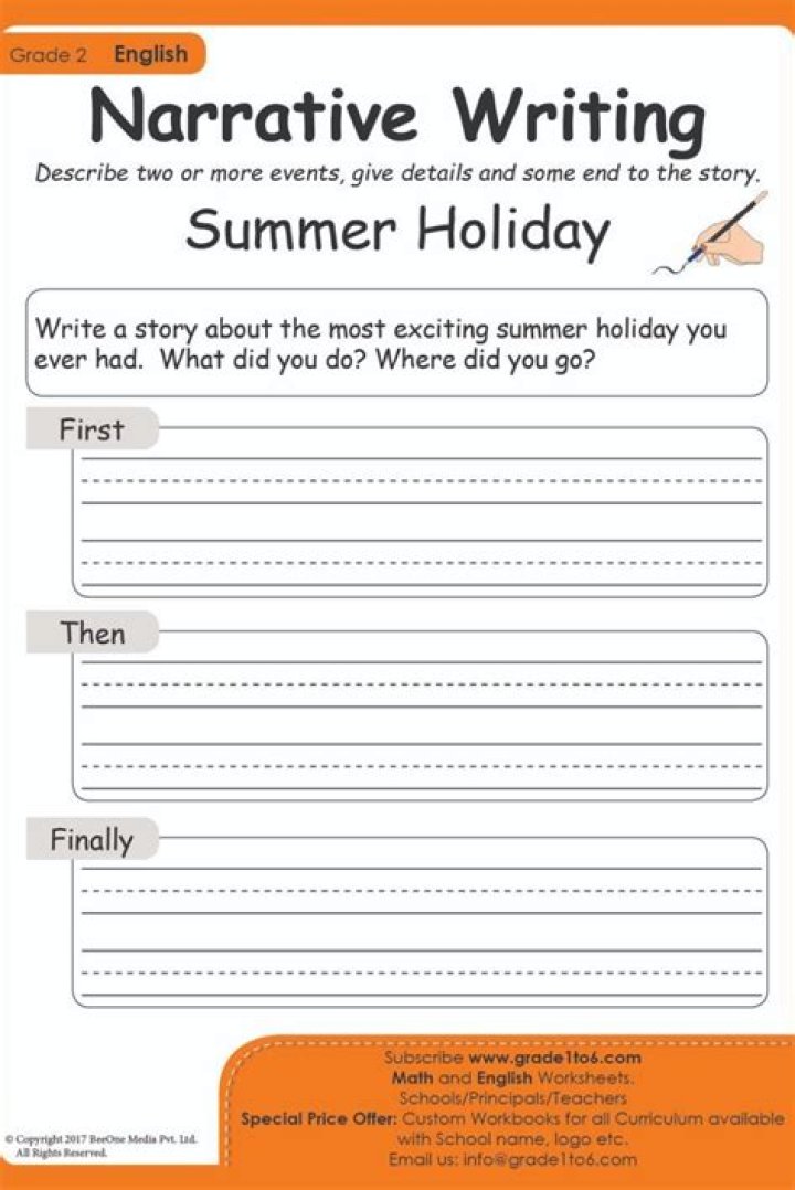 Year 2 Writing Worksheets PDF for Home & School