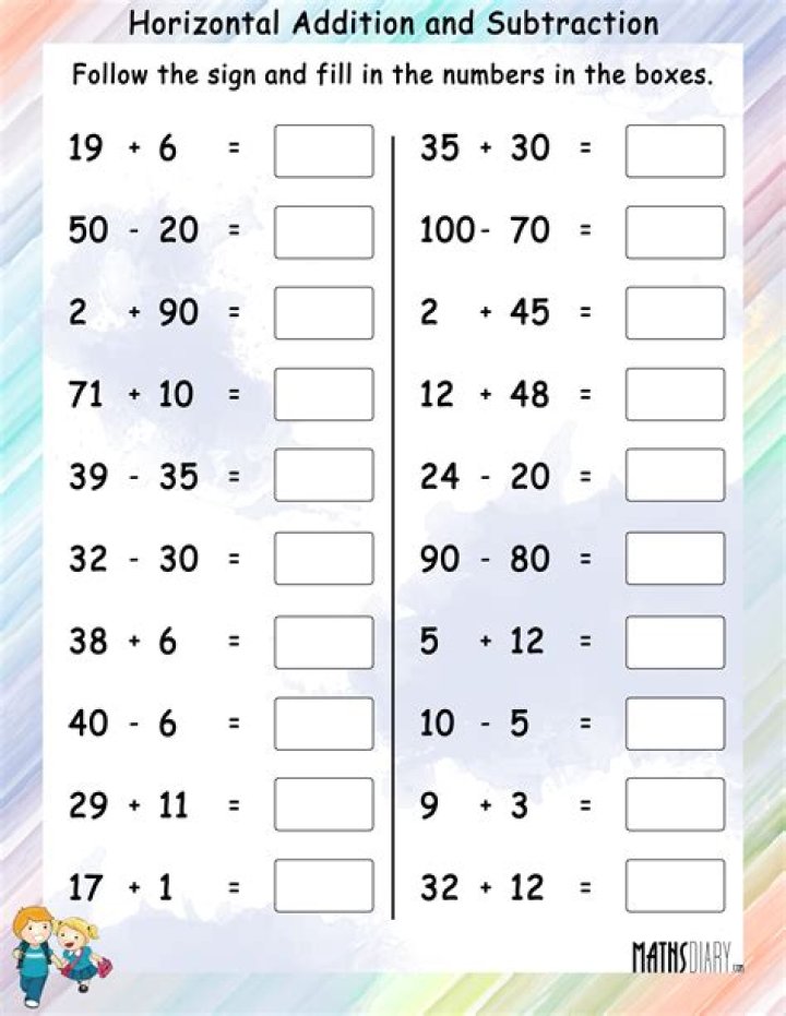 Year 3 Addition & Subtraction Worksheets PDF – Printable Math Practice