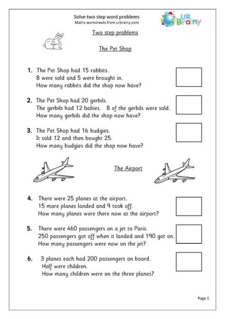 Year 3 Maths Problem Solving Worksheets PDF – Download Free Printable