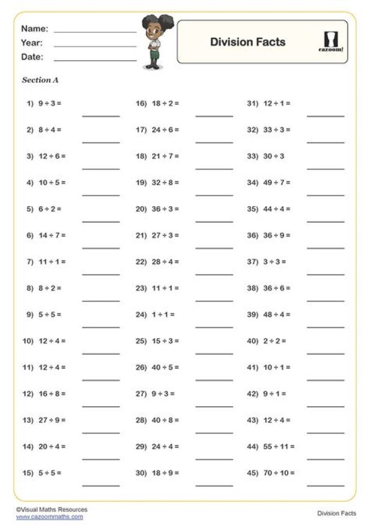 Free Year 4 Maths Worksheets PDF – Instant Download
