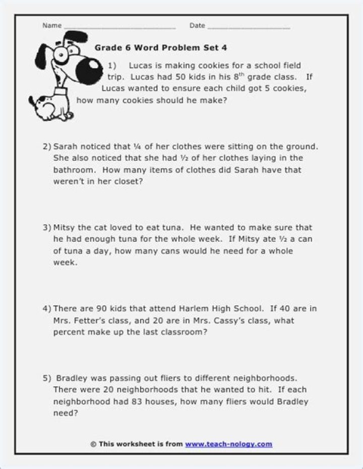 Year 6 Problem Solving Questions PDF – Free Practice Worksheets